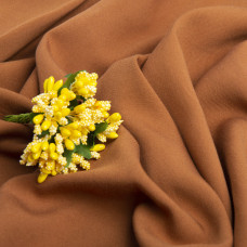 Тканина плательна штапель твіл кориця