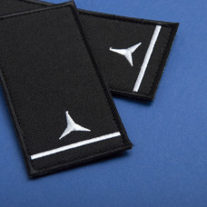 Шеврон на липучці погон звання ДСНС Старший сержант 5х10 см вишитий патч нашивка