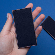 Шеврон нашивка на липучці погон ДСНС Рядовий синій 5х10 см вишитий патч нашивка