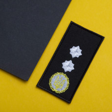 Шеврон на липучці погон звання ДСНС Генерал Лейтенант 5х10 см вишитий патч нашивка