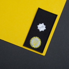 Шеврон на липучці погон звання ДСНС Генерал Майор 5х10 см вишитий патч нашивка