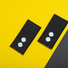 Шеврон на липучці погон звання ДСНС Лейтенант 5х10 см вишитий патч нашивка