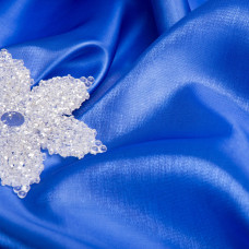 Тканина декоративна органза кристалон 68 г/м2 електрик