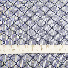 Тканина сітка стрейч V-4/4 ромб т/синя