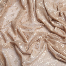 Тканина Сітка LV стрейч беж