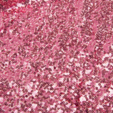 Тканина сітка з паєтками корал