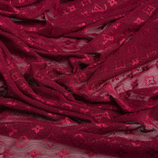 Тканина Сітка LV стрейч вишня