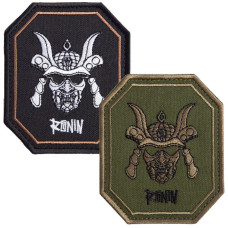 Набір шевронів 2 шт на липучці Самурай Ronin Ронін 8,5х7,5 см вишитий патч нашивка шеврон