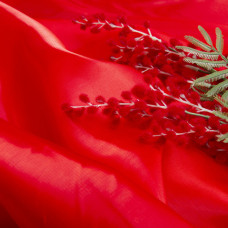 Тканина декоративна органза кристалон 68 г/м2 червона