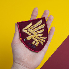 Шеврон на липучці 95 Бригада ДШВ ЗСУ бордо 8х9,5 см вишитий патч нашивка