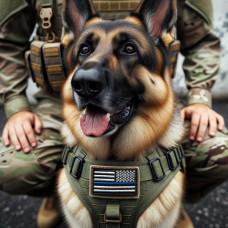 Набір шевронів 2 шт з липучкою Прапор Поліції США 5х8 см відзеркалений патч нашивка шеврон Поліція Америки