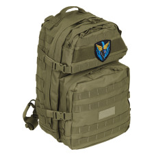 Шеврон на липучці Янгол охоронець ЗСУ 7,6х9,3 см вишитий патч нашивка