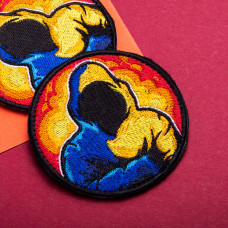 Шеврон нашивка з липучкою Миколаївський Ваньок, Николаевский Ванек 8 см, вишитий патч