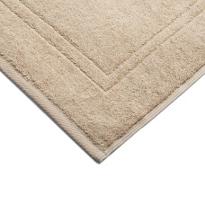 Килимок для ванної кімнати 50х70 см бавовна жаккард з ніжками пл 700 гр/м2 беж рушник для ніг