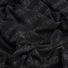 Тканина трикотаж смуга металік чорний