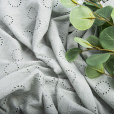 Тканина плательна бавовна батист прошва Діана полин
