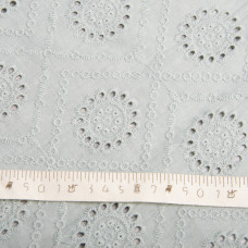 Тканина плательна бавовна батист прошва Діана полин