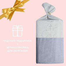 Підковдра 200x220 см сатин бавовна IDEIA в упаковці графіт натуральна тканина