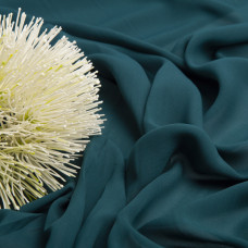 Тканина плательна шифон Sheila зелено синя