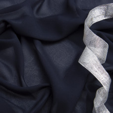 Тканина плательна шифон Sheila navy