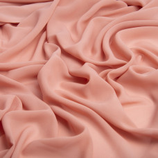 Тканина плательна шифон Sheila темна пудра