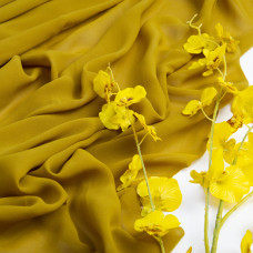 Тканина плательна шифон Sheila зелена олива