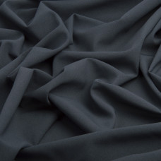 Тканина шифон Мосс креп темно сірий