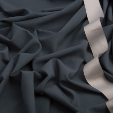 Тканина шифон Мосс креп темно сірий