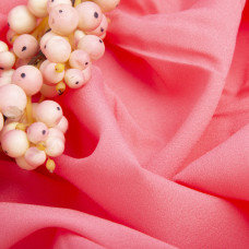 Тканина шифон Мосс креп світлий корал