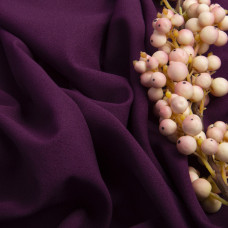 Тканина шифон Мосс креп темна слива