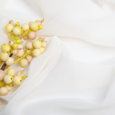 Тканина плательна шифон Рандеву 87 г/м2 молоко