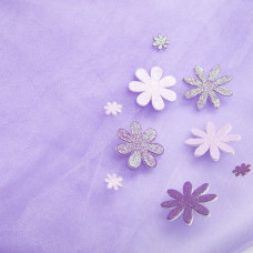 Тканина декоративна фатин Kristal No21 т/бузок