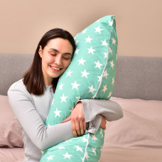 Наволочка для подушки S-Form IDEIA 40х130 см з блискавкою бязь бавовна м'ята натуральна тканина