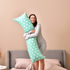 Наволочка для подушки S-Form IDEIA 40х130 см з блискавкою бязь бавовна м'ята натуральна тканина