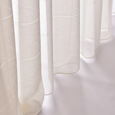 Тканина тюль рогожка Atalante люрекс V-101 крем