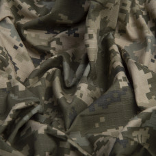 Тканина РІП-СТОП стрейч камуфляж ЗСУ піксель