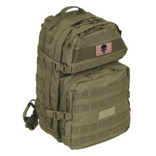 Набір шевронів 2 шт з липучкою Череп Карателя Punisher беж койот 5х8 см вишитий патч нашивка