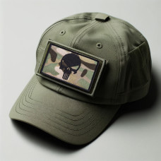 Набір шевронів 2 шт з липучкою Череп Карателя Punisher мультикам 5х8 см вишитий патч нашивка шеврон