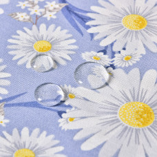 Скатертина 140х170 см з плямо та водовідштовхувальним просоченням IDEIA ромашка блакитна