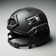 Набір шевронів 2 шт на липучці Ізраїль та Череп Карателя Punisher 5х8 см патч нашивка Ізраїлю та Каратель