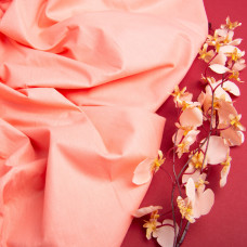 Тканина бязь ранфорс для постільної білизни, бавовна 130 г/м2, 240 см V-115 корал