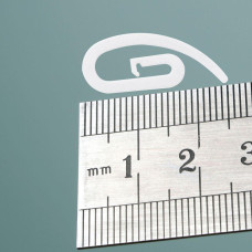 Гачки для штор та карнизів Сигма набір 100 шт пластикові білий для штор, тюлю та гардин гачок