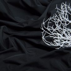 Тканина плащова однотонна V-1001 чорна