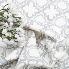 Тканина декоративна Прем'єр Пазл Квітка з водовідштовхувальним просоченням V-006 сіра