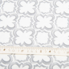 Тканина декоративна Прем'єр Пазл Квітка з водовідштовхувальним просоченням V-006 сіра