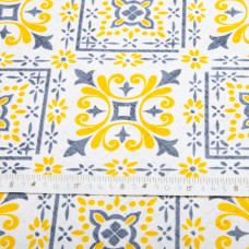 Тканина декоративна Прем'єр Версаль з водовідштовхувальним просоченням V-004 жовтий