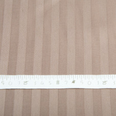 Тканина сатин для постільної білизни в смужку V-69 кава