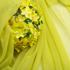 Тканина сітка стрейч м'яка однотонна V-1538 салат