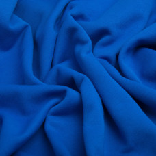 Тканина трикотаж трьохнитка петля Сезон волошка синя тепла для спортивного одягу