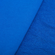 Тканина трикотаж трьохнитка петля Сезон волошка синя тепла для спортивного одягу